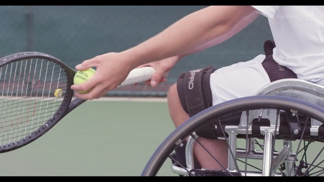 Video Reference: Tennis, Wheelchair tennis, Tennis racket, Racket, Racquet sport, Tennis Equipment, Wheelchair sports, Strings, Tennis racket accessory, Soft tennis