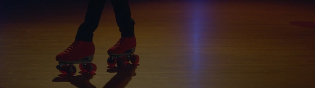 Video Reference: Footwear, Roller skates, Roller skating, Red, Skating, Roller sport, Shoe, Fun, Sports equipment, Leg
