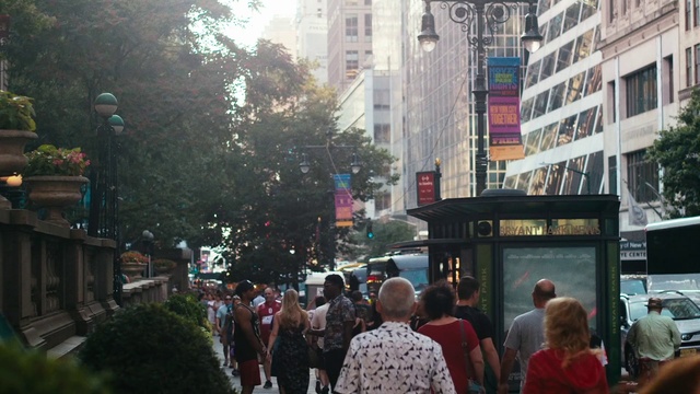 Video Reference: Urban area, Metropolitan area, City, Pedestrian, Downtown, Metropolis, Human settlement, Town, Crowd, Street