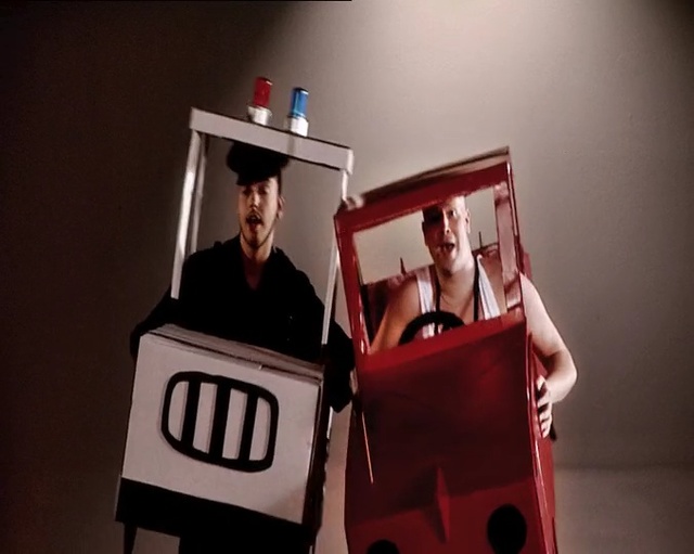 Video Reference: man, men, car, crazy, police, Person