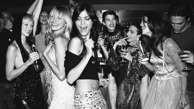 Video Reference: Event, Fashion, Fun, Friendship, Black-and-white, Photography, Party, Smile, Style, Photobombing, Person