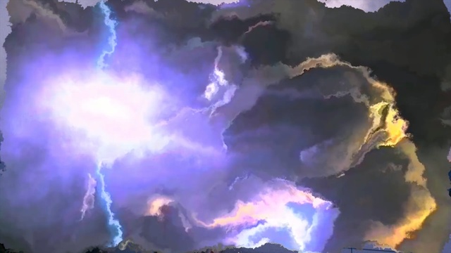 Video Reference: Sky, Cloud, Nature, Lightning, Atmosphere, Geological phenomenon, Cumulus, Daytime, Thunderstorm, Purple