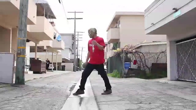 Video Reference: infrastructure, road, street, standing, recreation, pedestrian, fun, walking, asphalt, city