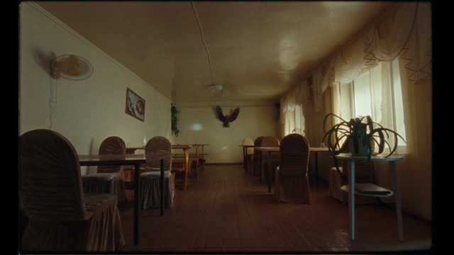 Video Reference: Room, Interior design, Building, Table, Furniture, House, Photography, Restaurant, Ceiling, Floor