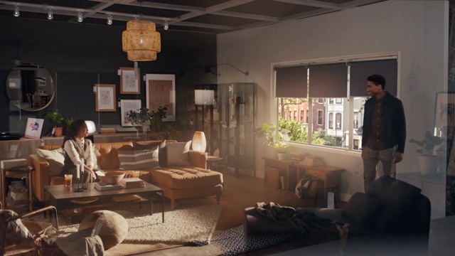 Video Reference: Room, Interior design, Living room, Furniture, Wood, Building, Architecture, Table, Floor, Flooring