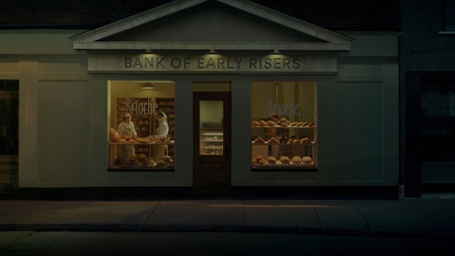 Video Reference: night, display window, lighting, window, tourist attraction, facade, home, darkness, house, building, Person