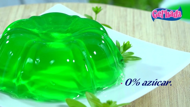 Video Reference: green, gelatin dessert, plastic