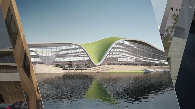 Video Reference: Architecture, Stadium, Sport venue, Building, Urban design, Headquarters, Convention center, Facade, Arena, Symmetry