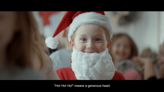 Video Reference: Child, Head, Santa claus, Christmas, Toddler, Fictional character, Happy, Smile, Christmas eve, Holiday, Person
