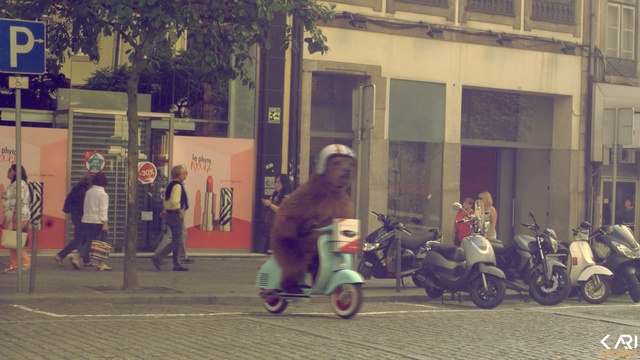 Video Reference: Mode of transport, Vehicle, Snapshot, Scooter, Street, Photography, Vespa, Person