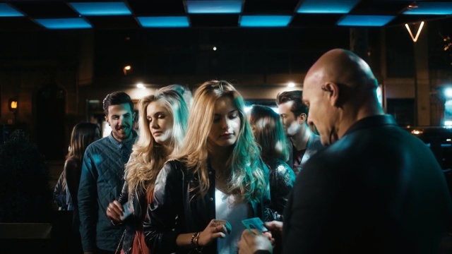 Video Reference: event, fashion, fun, crowd, night, girl, product, audience, Person