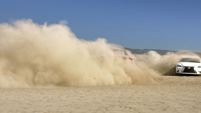 Video Reference: Sand, Natural environment, Dust, Wave, Sky, Landscape, Cloud, Vehicle, Geological phenomenon, Wind wave