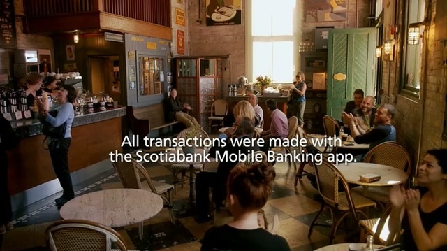 Video Reference: Restaurant, Coffeehouse, Café, Event, Room, Building, Tavern, Cafeteria, Brunch, Lunch, Person