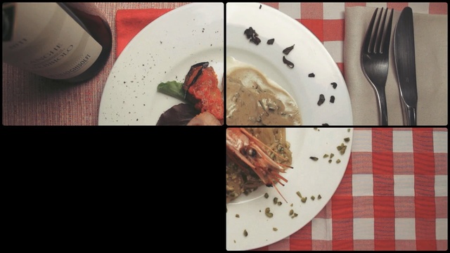 Video Reference: tableware, cutlery, flesh, font, Person