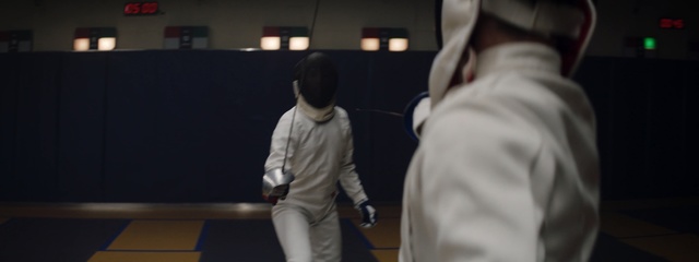 Video Reference: Fencing weapon, Fencing, Foil, Épée, Cold weapon, Sabre, Room, Contact sport, Photography, Individual sports