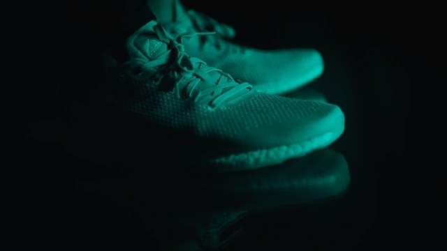 Video Reference: blue, black, footwear, turquoise, aqua, teal, light, shoe, darkness, photography