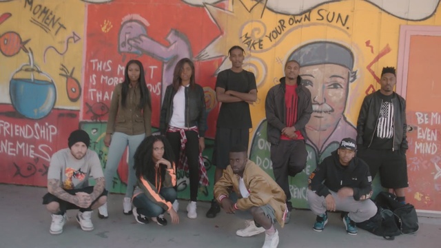 Video Reference: mural, art, street art, recreation, product, Person