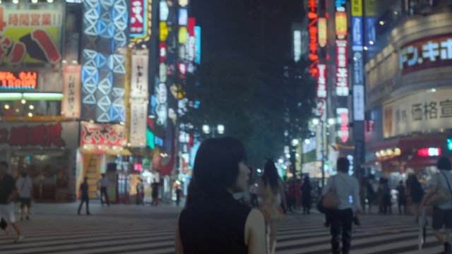 Video Reference: Urban area, Metropolitan area, Metropolis, Pedestrian, Night, Street, Town, Snapshot, City, Human settlement