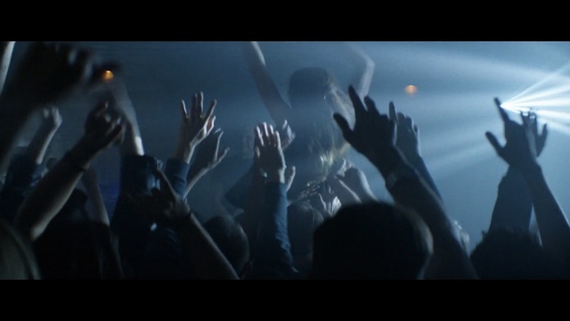 Video Reference: Black, Light, Darkness, Performance, Crowd, Screenshot, Rock concert, Font, Photography, Event