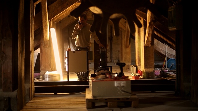 Video Reference: Light, Lighting, Night, Building, Room, Architecture, Interior design, House