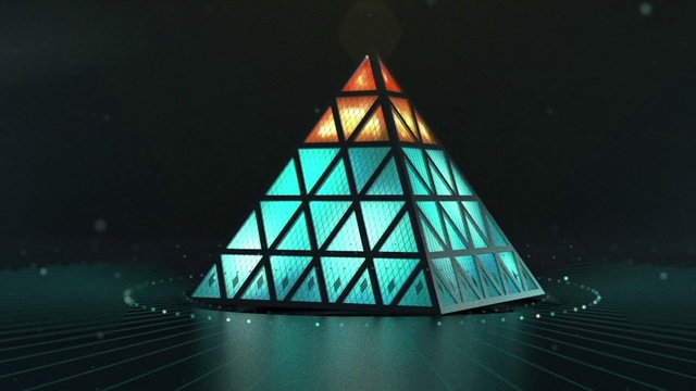 Video Reference: Landmark, Triangle, Pyramid, Light, Architecture, Monument, Symmetry, Reflection, Night, Graphics