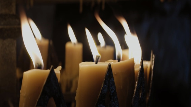 Video Reference: Candle, Flame, Lighting, Wax, Light, Fire, Interior design, Heat