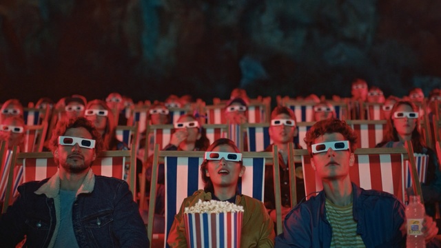 Video Reference: red, crowd, product, audience, fun, fête, performance, world, event, night, Person