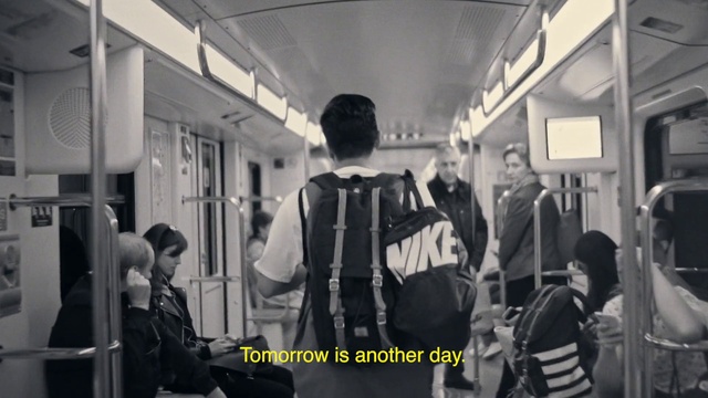 Video Reference: Passenger, Transport, Monochrome, Snapshot, Standing, Black-and-white, Public transport, Metro, Photography, Crowd