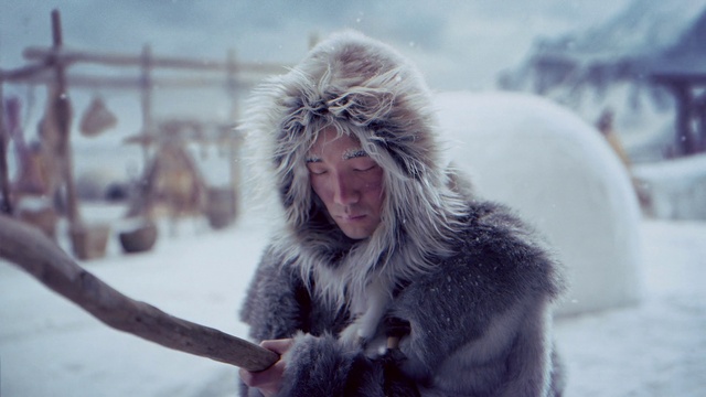 Video Reference: Macaque, Japanese macaque, Fur, Primate, Winter, Snout, Snow, Fur clothing, Freezing, Rhesus macaque