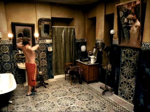 Video Reference: room, interior design, boutique, flooring, Person