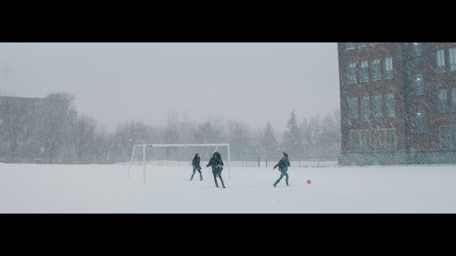Video Reference: Snow, Winter, White, Atmospheric phenomenon, Freezing, Sky, Winter storm, Ice skating, Recreation, Blizzard