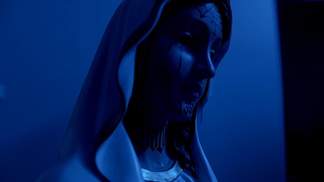 Video Reference: Blue, Face, Black, Electric blue, Beauty, Lip, Photography, Sky, Darkness, Black hair