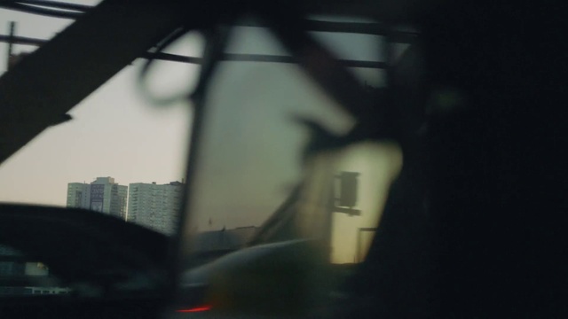 Video Reference: Black, Rear-view mirror, Tints and shades, Automotive mirror, Sky, Atmosphere, Darkness, Photography, Night, Auto part