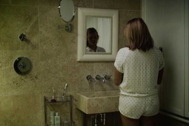 Video Reference: Room, Tile, Bathroom, Wall, Plumbing fixture, Mirror, Floor, Sink, Shower, Flooring