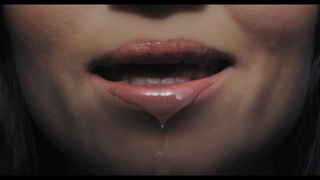 Video Reference: lip, chin, close up, mouth, jaw, eyelash, darkness, tongue, neck