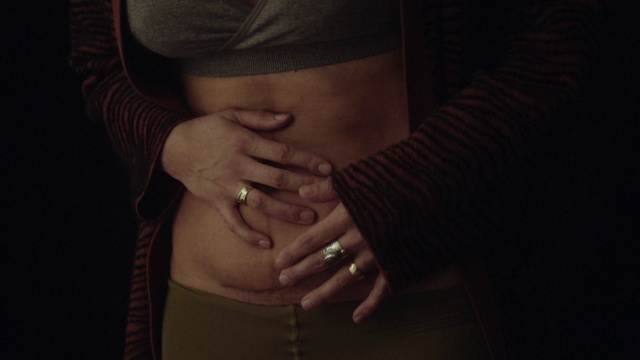Video Reference: Black, Skin, Hand, Abdomen, Stomach, Organ, Mother, Trunk, Lip, Finger