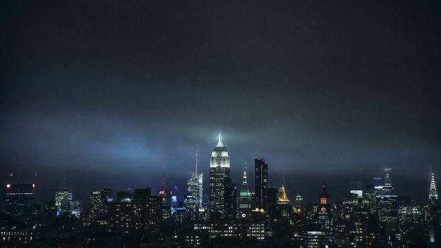 Video Reference: City, Cityscape, Metropolitan area, Urban area, Metropolis, Sky, Skyscraper, Skyline, Night, Tower block