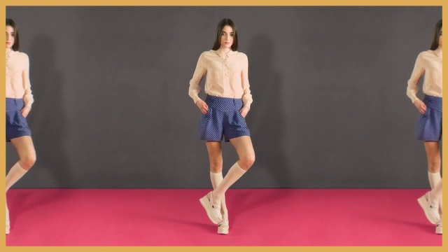 Video Reference: Clothing, Shoulder, Fashion, Pink, Joint, Knee, Leg, Yellow, Neck, Footwear, Person, Indoor, Woman, Standing, Racket, Holding, Court, Playing, Girl, Man, Player, Ball, Young, Female, Ready, Black, Table, People, Red, White, Room, Swinging, Game, Rug, Wall, Shorts, Miniskirt, Dance, Skirt, High heels, Waist