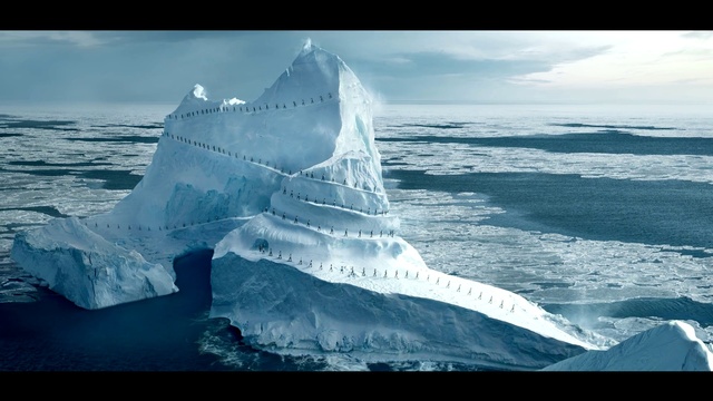 Video Reference: Iceberg, Ice, Sea ice, Ocean, Natural environment, Polar ice cap, Arctic, Arctic ocean, Water, Sky
