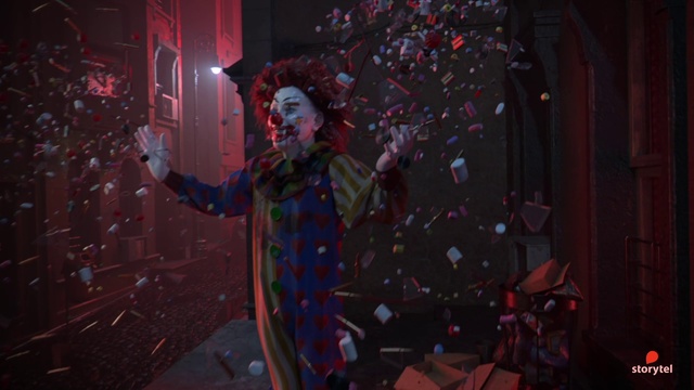 Video Reference: Red, Performance art, Darkness, Performance, Clown, Fun, Fictional character, Performing arts, Supervillain, Magenta