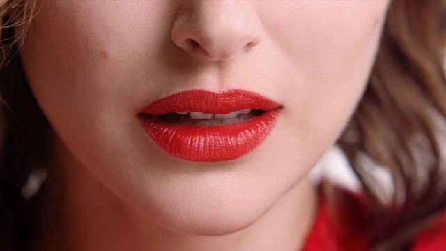 Video Reference: Lip, Face, Red, Chin, Cheek, Lipstick, Nose, Skin, Lip gloss, Mouth, Person