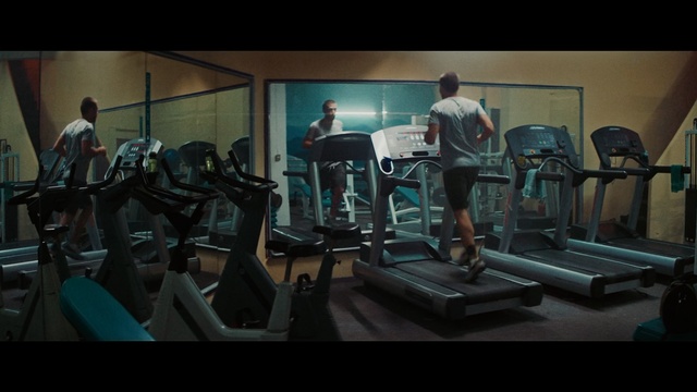Video Reference: Gym, Treadmill, Exercise machine, Exercise equipment, Room, Physical fitness, Pc game, Fitness professional, Exercise, Sport venue, Person