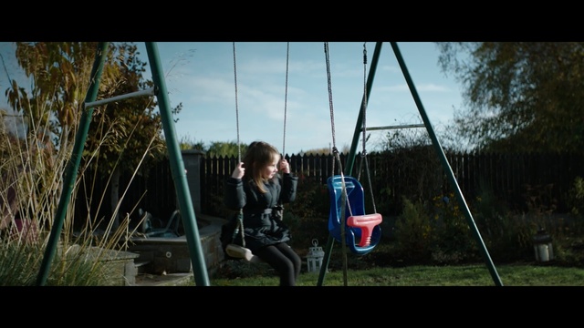 Video Reference: swing, nature, outdoor play equipment, tree, sky, public space, grass, plant, fun, photography