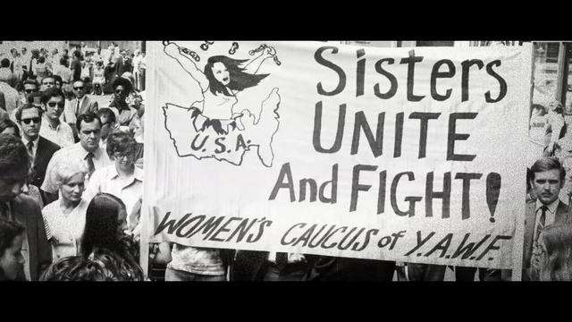 Video Reference: people, black and white, monochrome photography, text, photography, poster, monochrome, font, advertising, crowd, Person