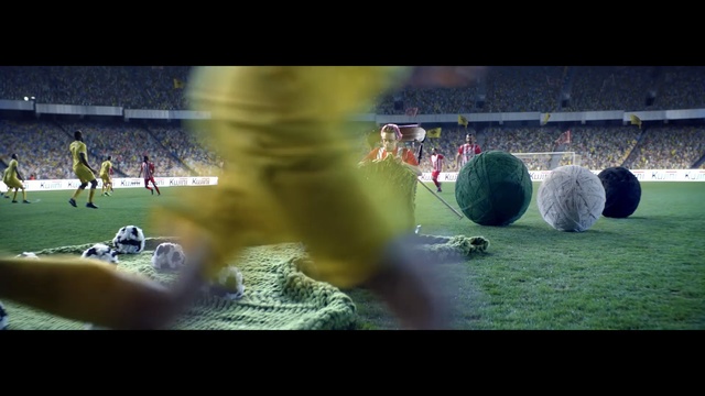 Video Reference: player, green, football player, sport venue, grass, atmosphere, yellow, football, ball, soccer specific stadium, Person