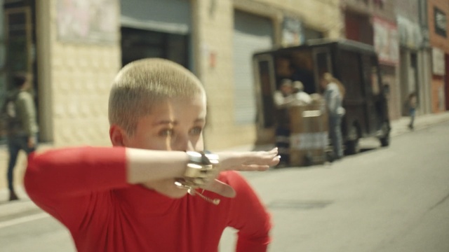 Video Reference: street, temple, Person