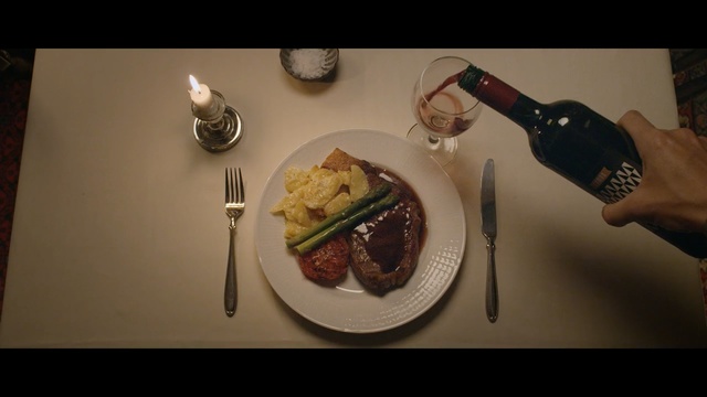 Video Reference: meal, food, tableware, cutlery, dish, breakfast, cuisine, brunch, lunch, Person