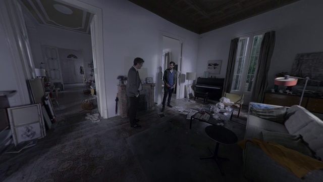 Video Reference: Room, Snapshot, Darkness, Photography, Floor, Interior design, Screenshot, Space, House, Building
