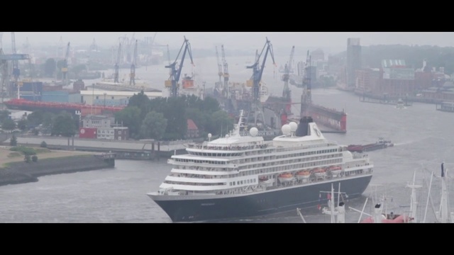 Video Reference: Vehicle, Ship, Cruise ship, Boat, Motor ship, Ocean liner, Watercraft, Passenger ship, Atmospheric phenomenon, Water transportation
