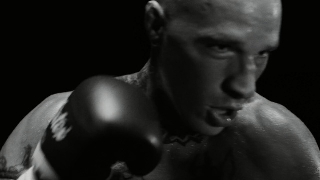 Video Reference: Boxing, Boxing glove, Arm, Muscle, Professional boxing, Male, Chest, Barechested, Punch, Bodybuilding
